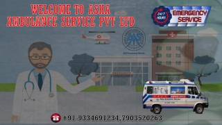 Book quick response Air Ambulance Service with low cost |ASHA