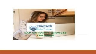 SAP GATEWAY SERVICES Training - Vision Tech Online Trainings