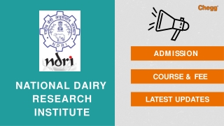 National Dairy Research Institute - [NDRI], Karnal