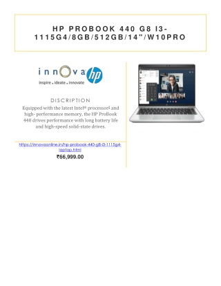 Discription_HP Probook 440