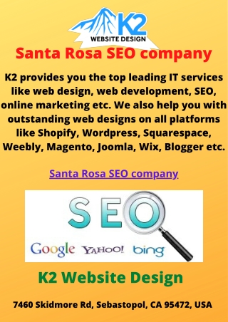 Santa Rosa SEO company
