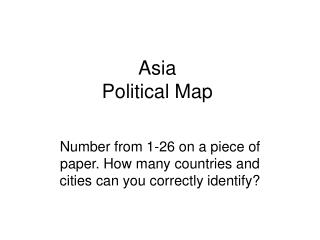 Asia Political Map