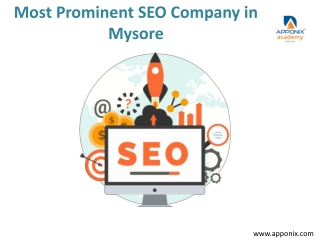 Most Prominent SEO Company in Mysore