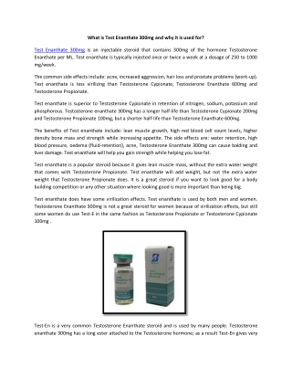 Test Enanthate 300mg