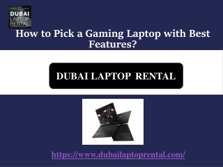 How to Pick a Gaming Laptop with Best Features?