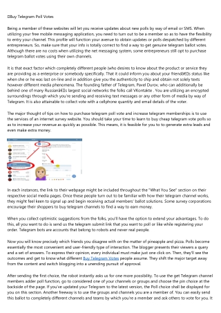 The Top Reasons People Succeed in the Buy Telegram Votes Industry