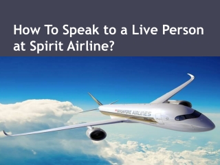 How To Speak to a Live Person at spirit