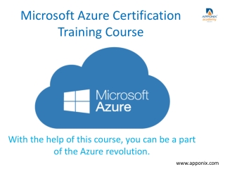 Microsoft Azure Certification Training Course
