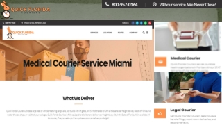 Medical Courier Service Miami - Quick Florida Couriers