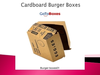 Cardboard Burger Boxes