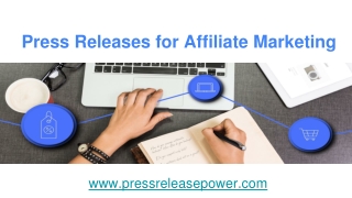 press release and affliated marketing