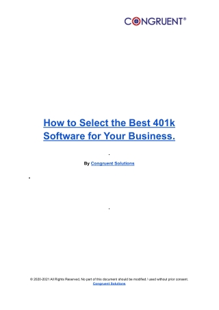 How to Select the Best 401k Software for Your Business