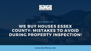 We buy houses Essex County | Fair Offer NY