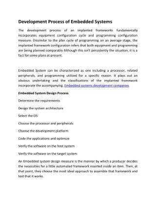 Development Process of Embedded Systems-converted