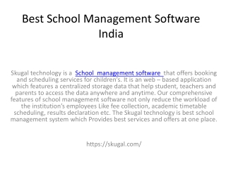 Best School Management Software India