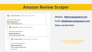 Amazon Review Scraper