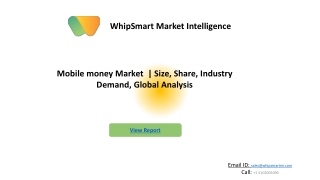 Mobile money market | Growth, Trends, Forecasts (2021 - 2027)