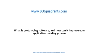 What is prototyping software, and how can it improve your application building process