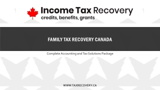 Family Tax Recovery Canada