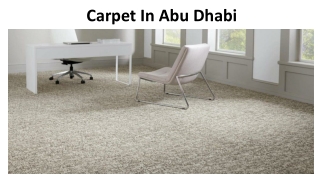 Carpet In Abu Dhabi