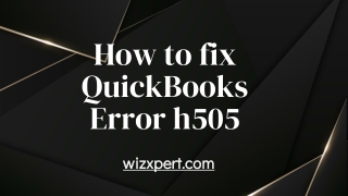 QuickBooks Error h505