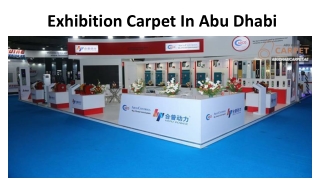 Exhibition Carpet In Abu Dhabi
