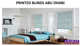 PRINTED BLINDS ABU DHABI