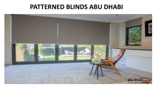 PATTERNED BLINDS ABU DHABI