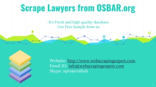 Scrape Lawyers from OSBAR.org