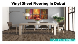 Vinyl Sheet Flooring In Dubai