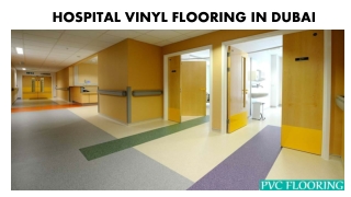 Hospital Vinyl Flooring In Dubai