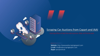 Scraping Car Auctions from Copart and IAAI