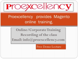Magento  online  training