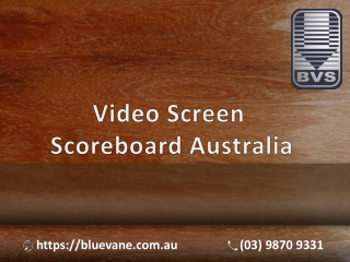 Video Screen Scoreboard Australia is Perfect for The  Stadium