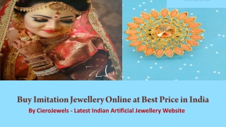 Buy Imitation Jewellery Online at Best Price in