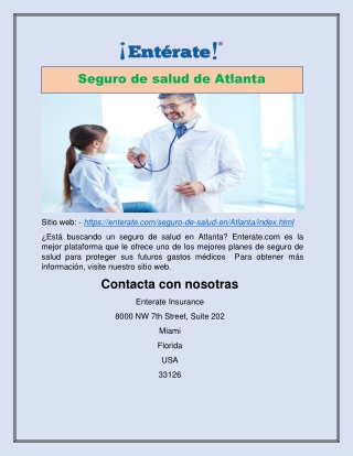 Seguro de salud de Atlanta