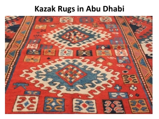 Kazak rugs in Dubai