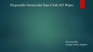 Disposable  Sani Cloth Af3 Wipes
