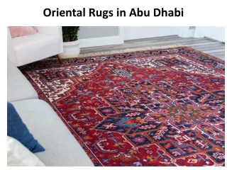 Oriental rugs in Dubai