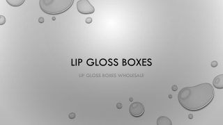 Lip Gloss Boxes