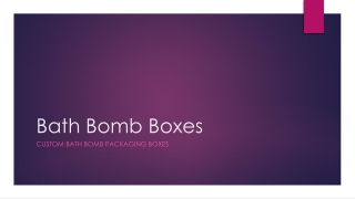 Bath Bomb Boxes