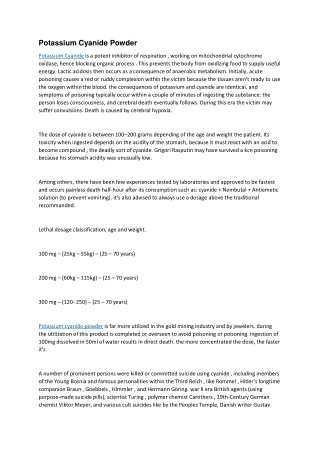 Potassium Cyanide Powder 2