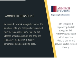 Best Anxiety Counselor in Chicago - Ammirati Counseling