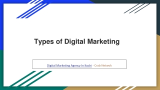 Types of Digital Marketing