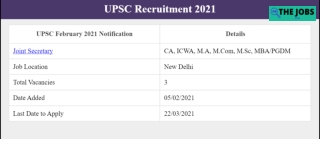 UPSC recruitment 2021 Application and notification released