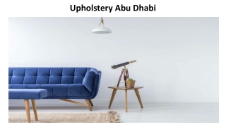 Upholstery Abu Dhabi