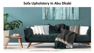 Chair Upholstery In Abu Dhabi