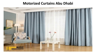Motorized Curtains Abu Dhabi
