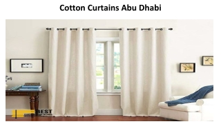 Cotton Curtains Abu Dhabi