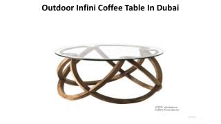 Outdoor Infini Coffee Table In Dubai